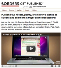Borders Get Published service - BookBrewer