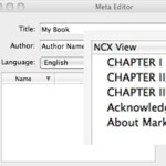 Meta and TOC editor / OPF and NCX files